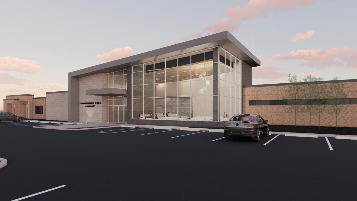 Heart & Vascular Center Exterior Rendering